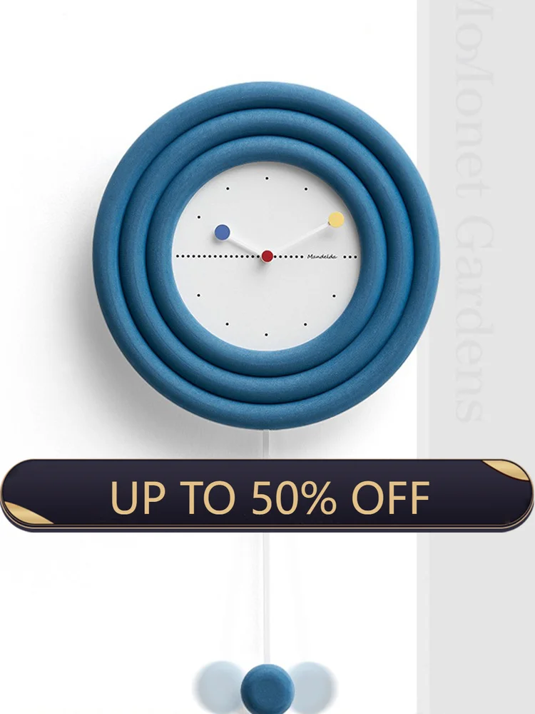 北欧風ペンデュラム壁掛け時計 モダンデザイン 高級感あふれる - Luxury Watch Wall Clock のレビューと価格