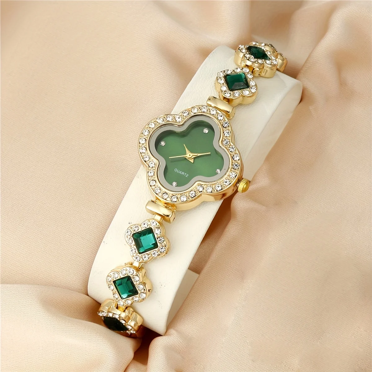 女性用ラインストーン付き時計セット,クォーツ,時計,スチール - Luxury Watch Gift For Her のレビューと価格