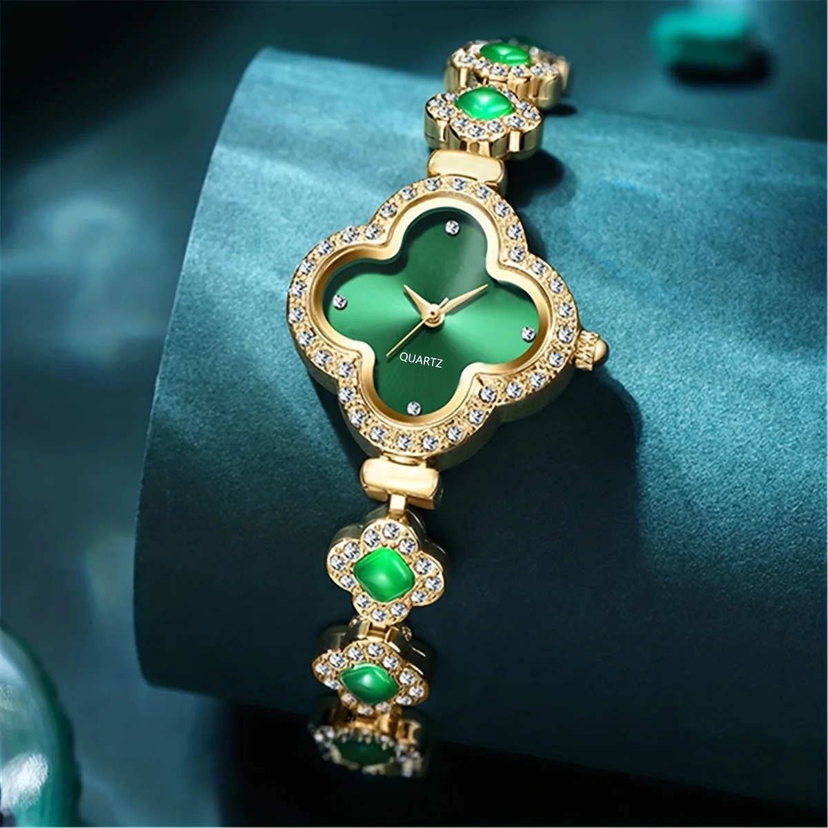 女性用ラインストーン付き時計セット,クォーツ,時計,スチール - Luxury Watch Gift For Her のレビューと価格
