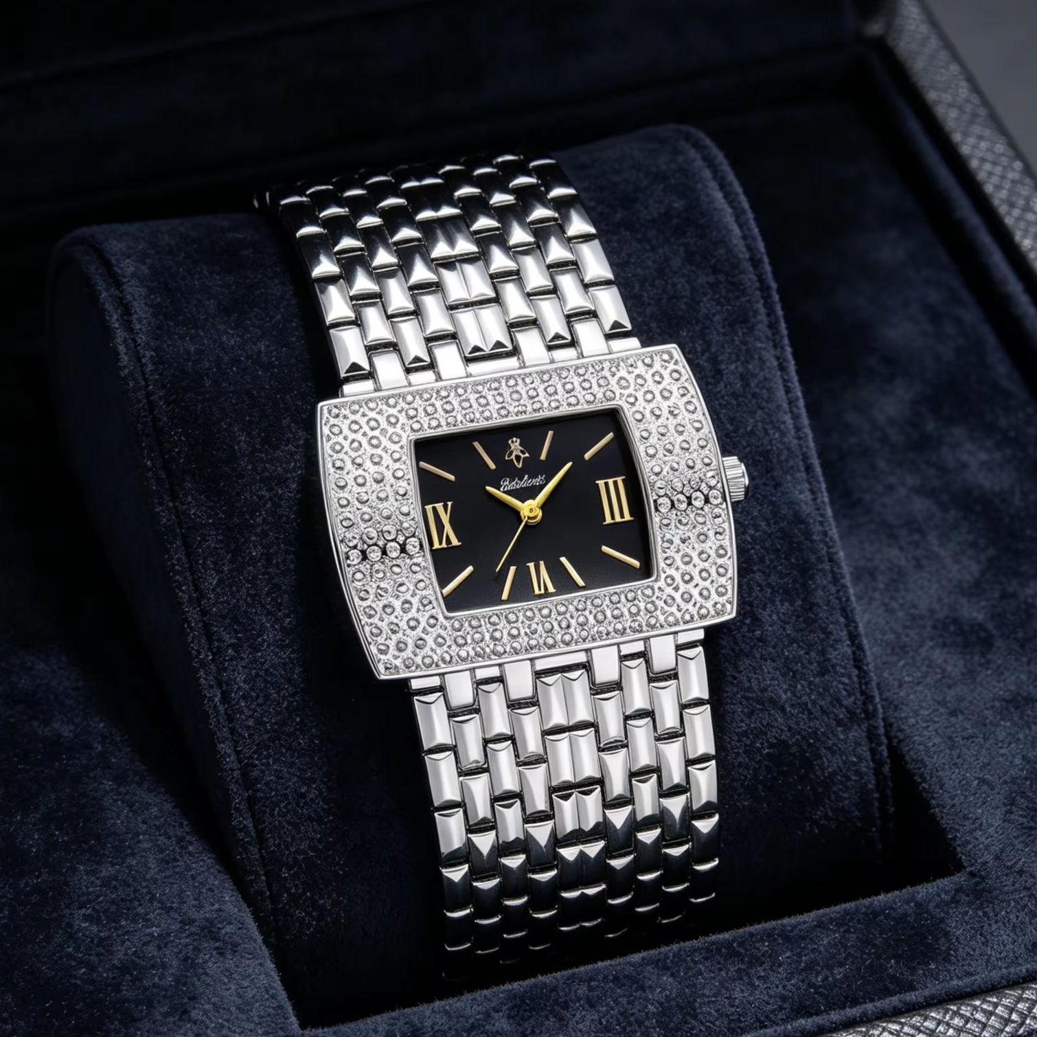 YaLaLuSi レディース フルゴールド スクエア ダイヤ - Luxury Watch Gift For Her のレビューと価格