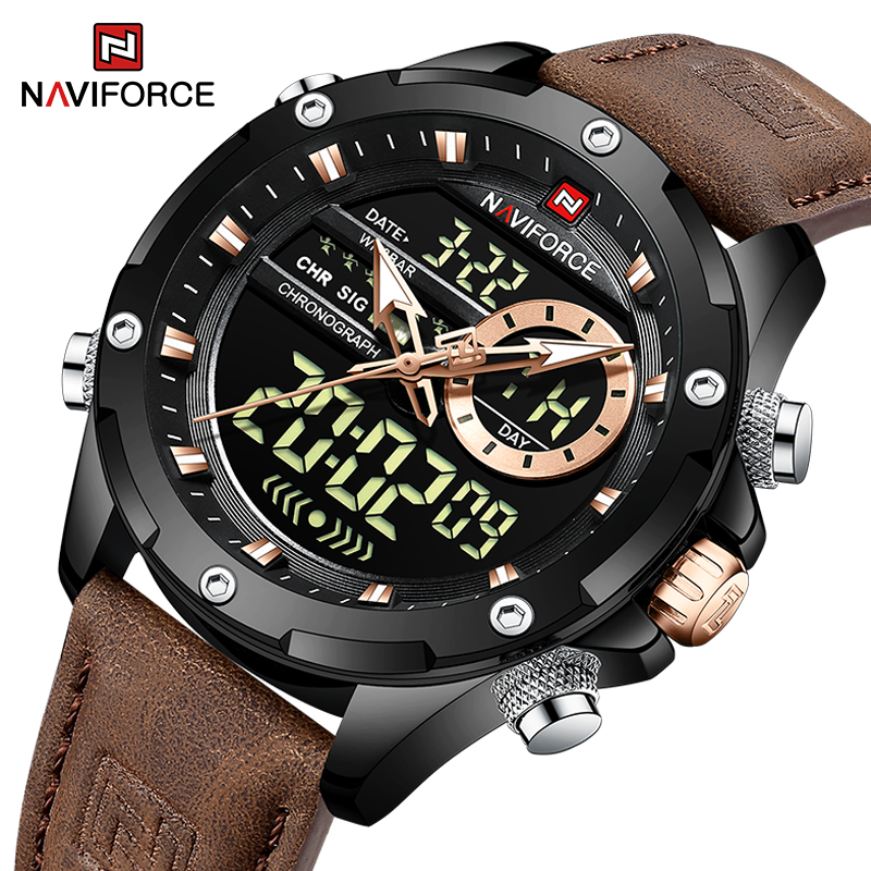 新しい NAVIFORCE メンズ腕時計クォーツクロノグラフ - Luxury Watch Zone のレビューと価格