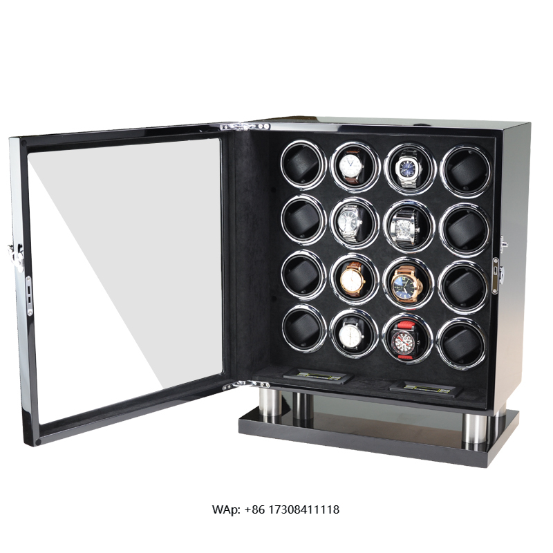 高級自動巻き時計ワインダー金庫 木製時計ボックス 静音モータ - Luxury Watch Winder Box のレビューと価格