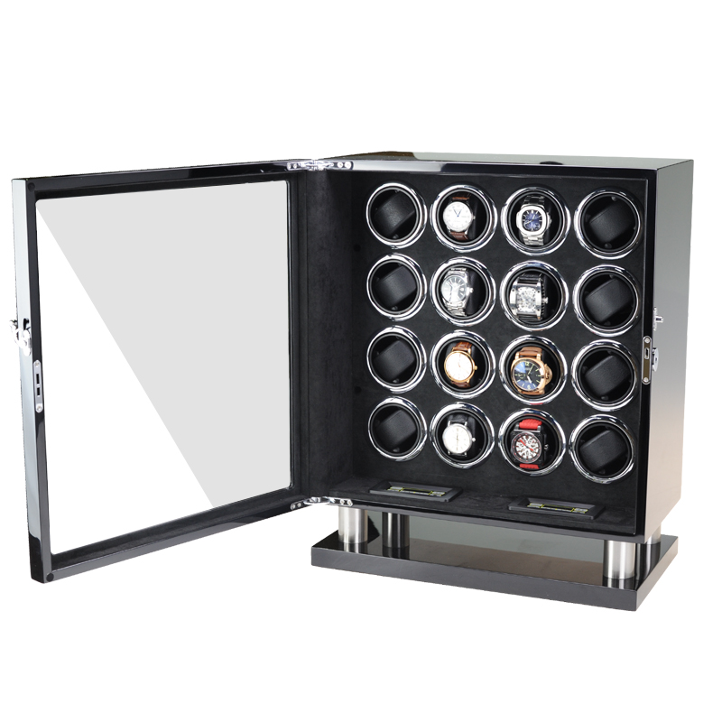 高級自動巻き時計ワインダー金庫 木製時計ボックス 静音モータ - Luxury Watch Winder Box のレビューと価格