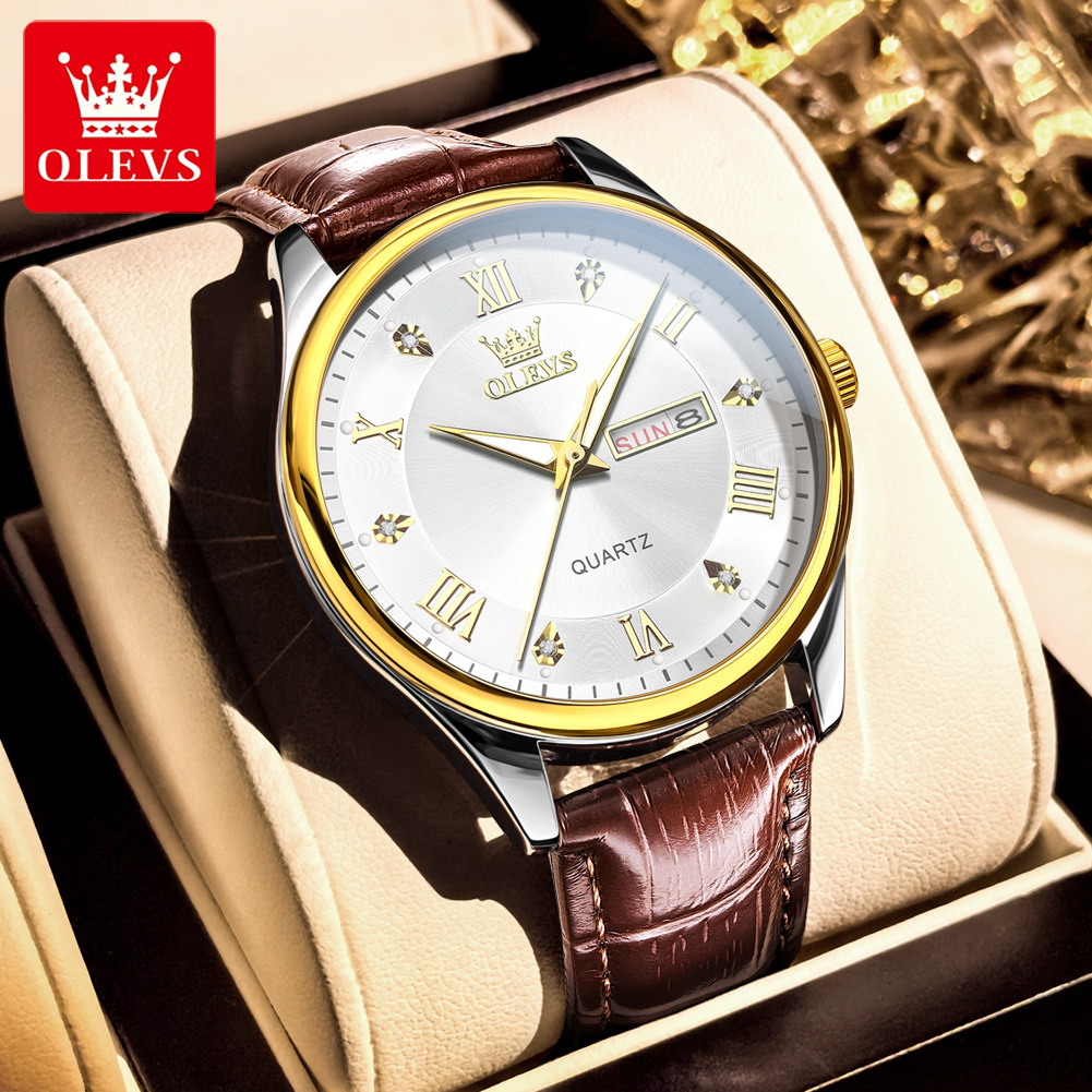 OLEVS カップルウォッチ 高級ブランド 防水 クォーツ時 - Luxury Watch Gift For Her のレビューと価格