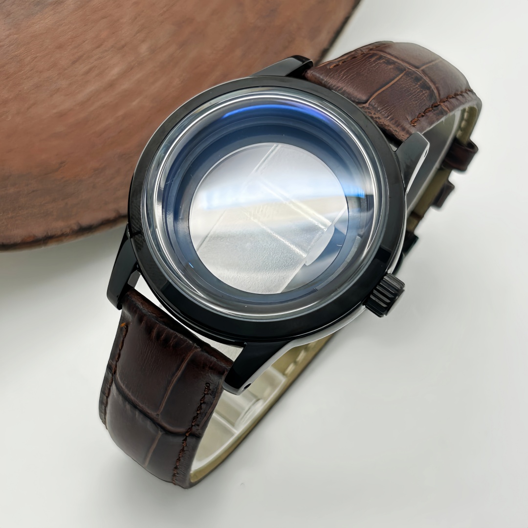 39mm腕時計ケース バタフライダブルバックルレザーストラッ - Bronze Case Watch のレビューと価格