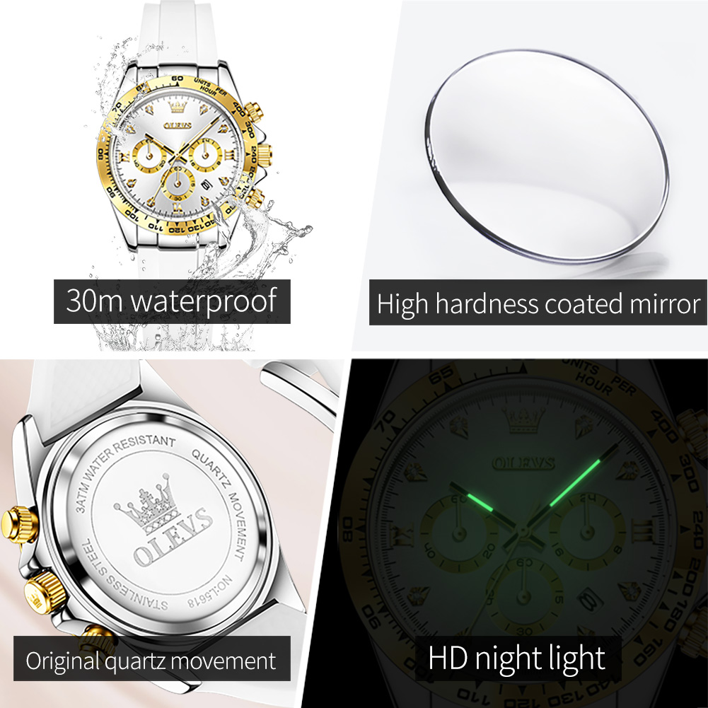 OLEVS 5618 新しい女性の腕時計高級オリジナルクォー - Luxury Watch Zone のレビューと価格