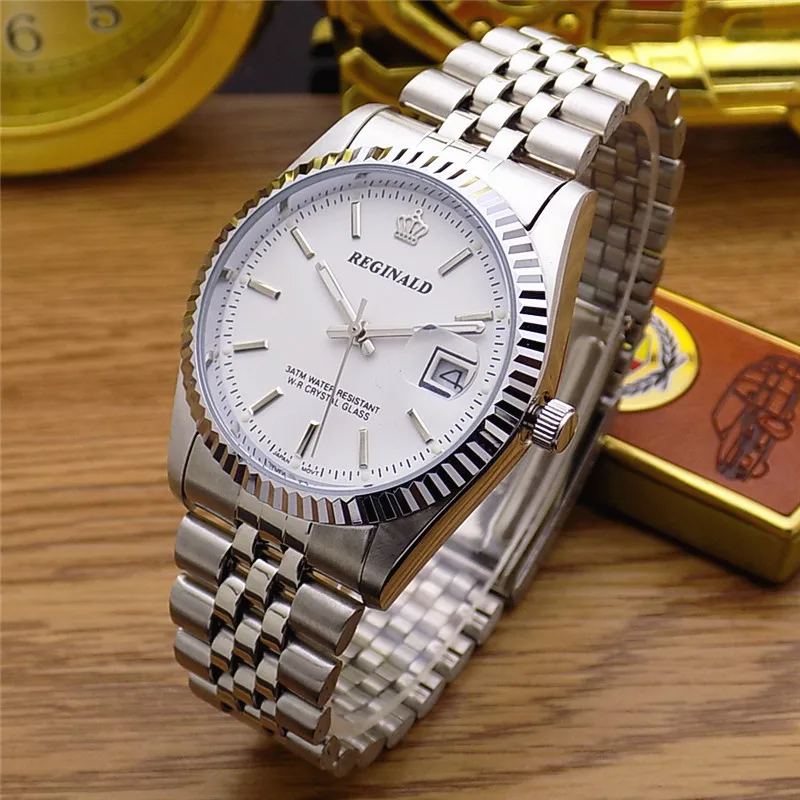 男性と女性のためのステンレス鋼の時計,クォーツ腕時計,耐水性 - Luxury Watch In Hong Kong のレビューと価格
