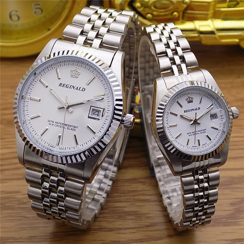 男性と女性のためのステンレス鋼の時計,クォーツ腕時計,耐水性 - Luxury Watch In Hong Kong のレビューと価格