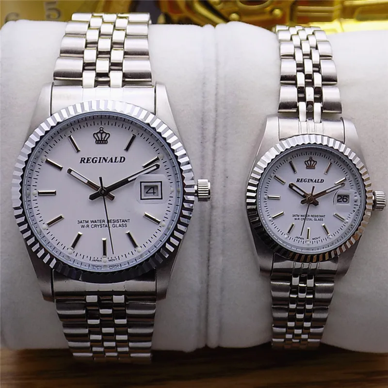 男性と女性のためのステンレス鋼の時計,クォーツ腕時計,耐水性 - Luxury Watch In Hong Kong のレビューと価格
