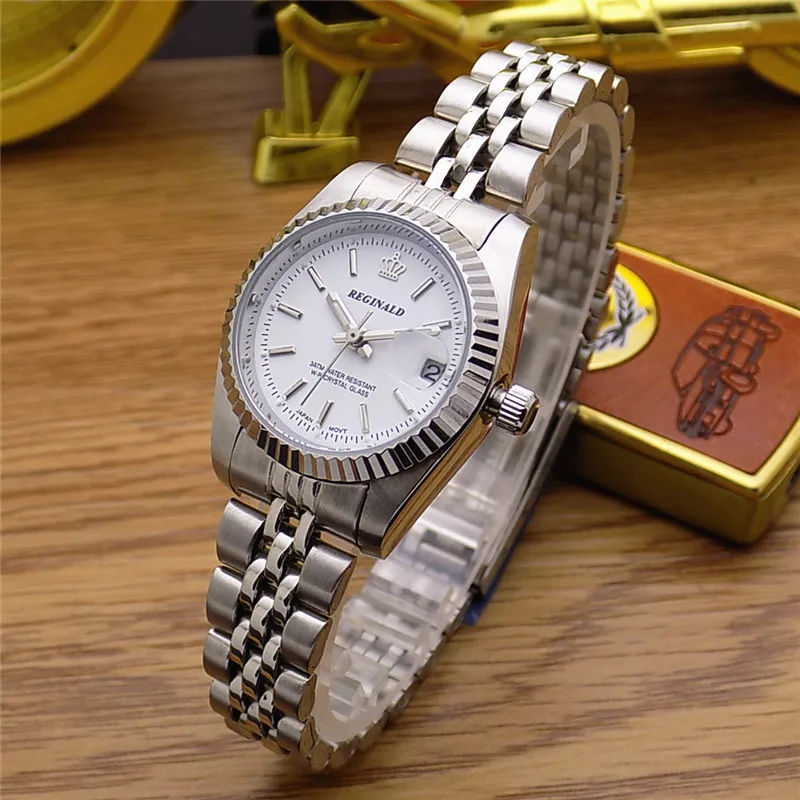 男性と女性のためのステンレス鋼の時計,クォーツ腕時計,耐水性 - Luxury Watch In Hong Kong のレビューと価格