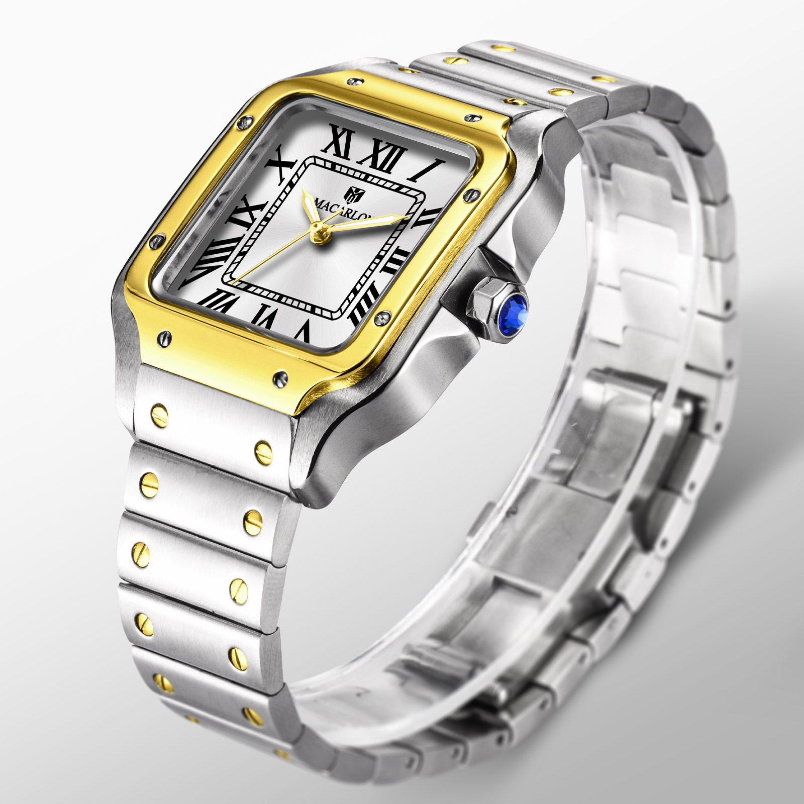 MACARLON スクエア メンズ自動巻き腕時計 中国製NH - Luxury Watch In China のレビューと価格