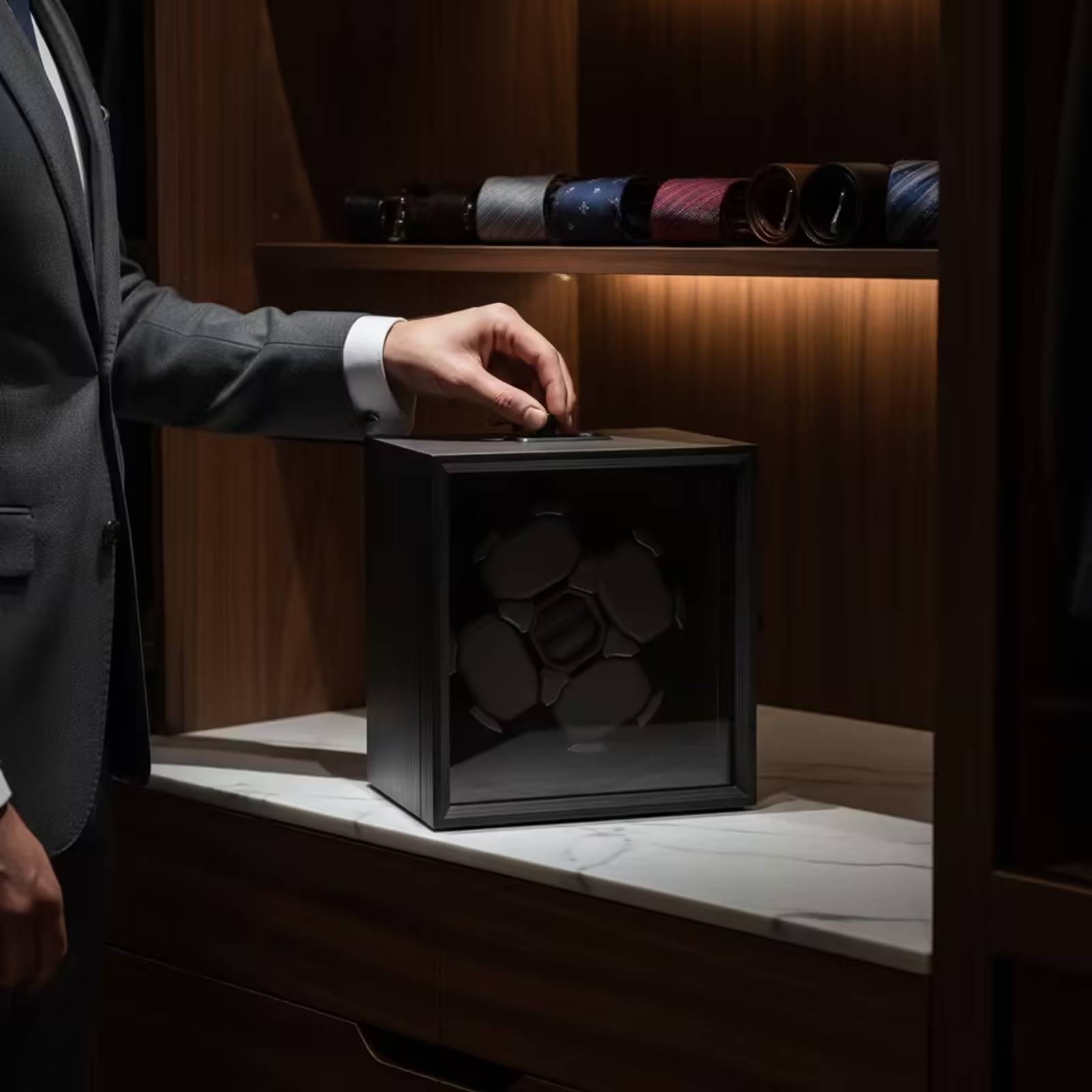 4 ウォッチワインダー 木製自動時計ワインダーボックス オー - Luxury Watch Winder Box のレビューと価格