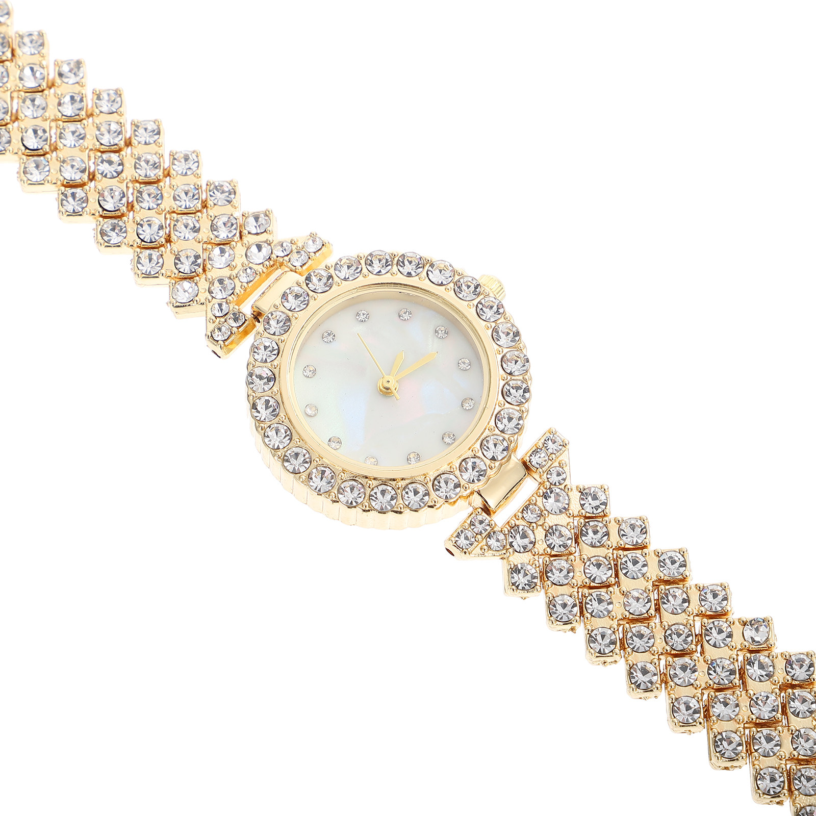ラインストーンウォッチ ゴールドトーン クォーツ レディース - Luxury Watch Gift For Her のレビューと価格