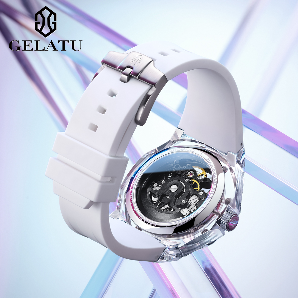 GELATU 8002 自動巻き機械式メンズ腕時計 スケルト - Luxury Watch Zone のレビューと価格