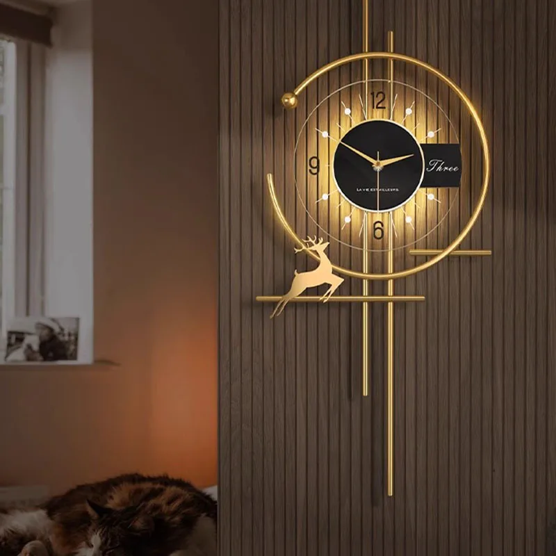 人気のダイニングルームの壁時計ミニマリストの高級装飾サイレン - Luxury Watch Wall Clock のレビューと価格