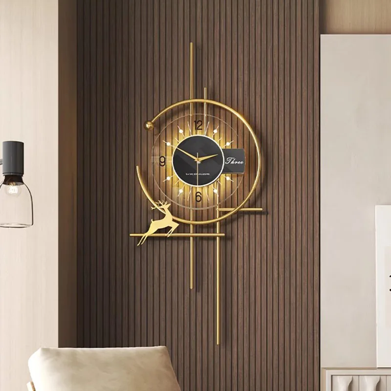 人気のダイニングルームの壁時計ミニマリストの高級装飾サイレン - Luxury Watch Wall Clock のレビューと価格
