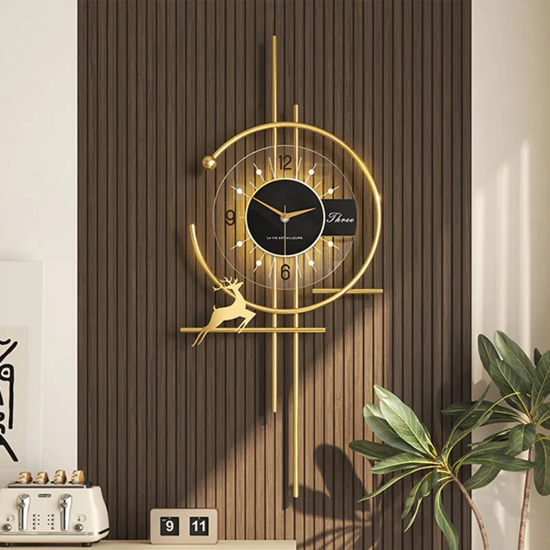人気のダイニングルームの壁時計ミニマリストの高級装飾サイレン - Luxury Watch Wall Clock のレビューと価格