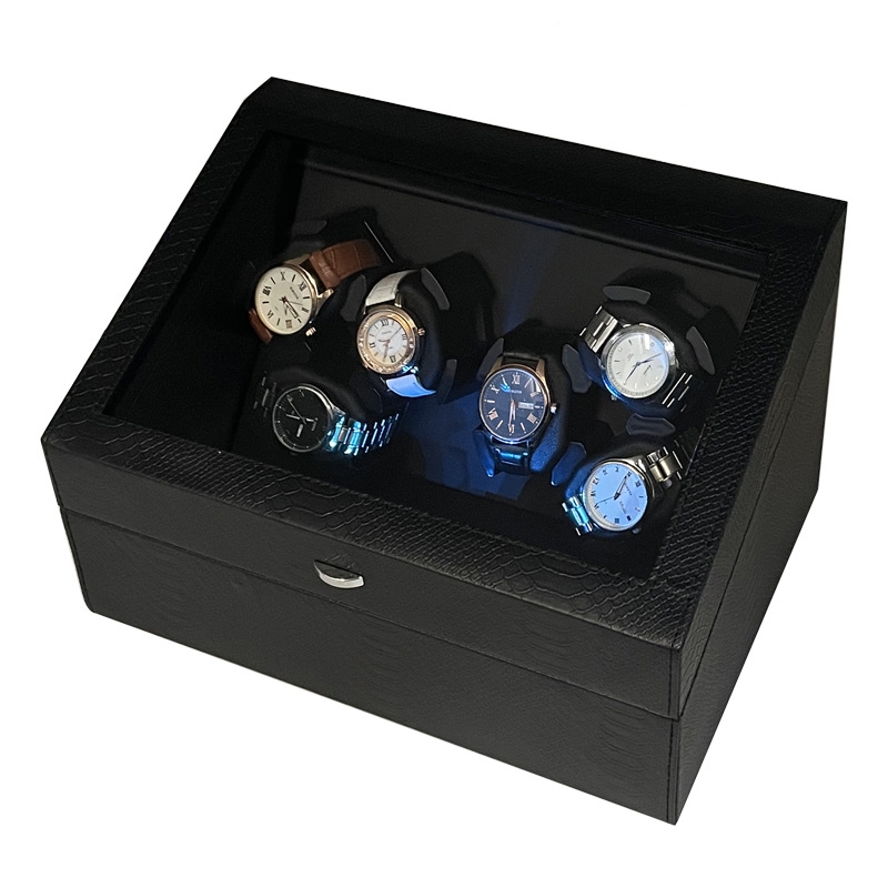 ウォッチワインダー自動時計ボックス静かなモーター USB L - Luxury Watch Winder Box のレビューと価格