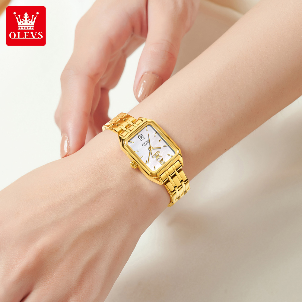 OLEVS 5616 新しいクォーツ時計女性のファッションエ - Luxury Watch Logos のレビューと価格