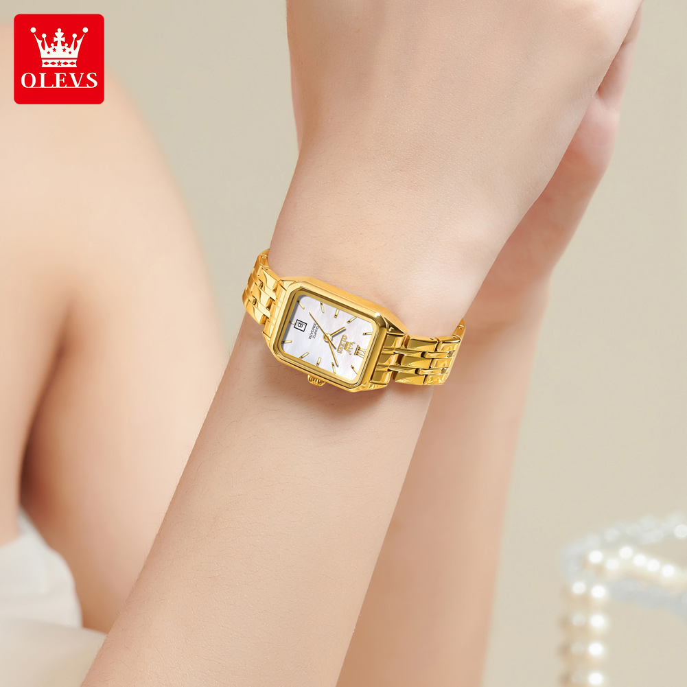 OLEVS 5616 新しいクォーツ時計女性のファッションエ - Luxury Watch Logos のレビューと価格